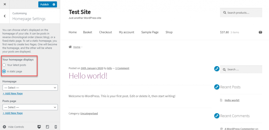 WordPressテーマをインストールして設定する