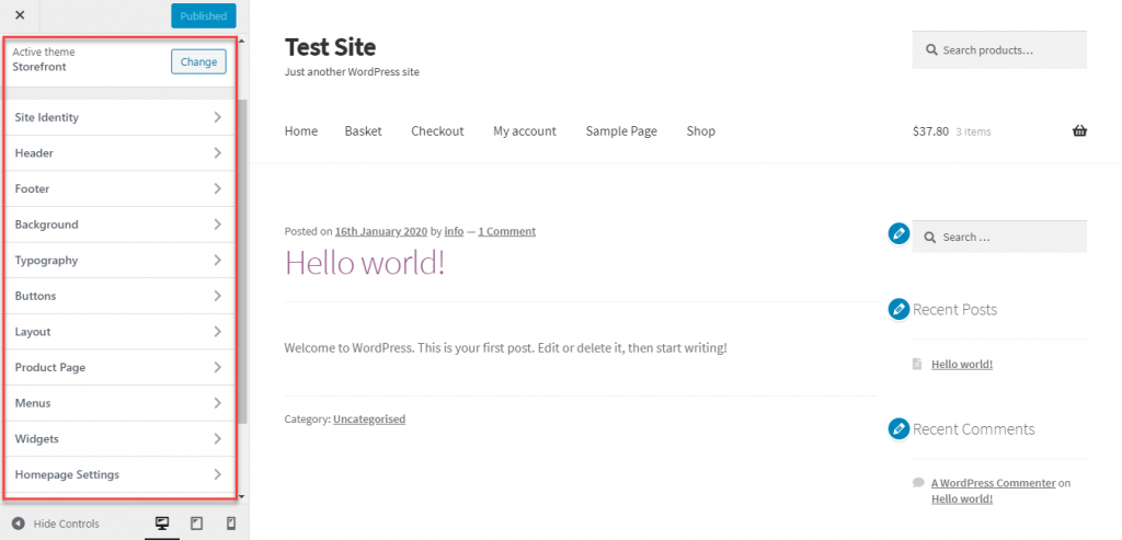 WordPressテーマをインストールして設定する