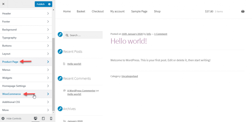 WordPressテーマをインストールして設定する