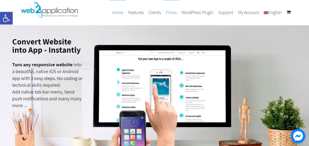 Bir WordPress Sitesini Mobil Uygulamaya Dönüştürün