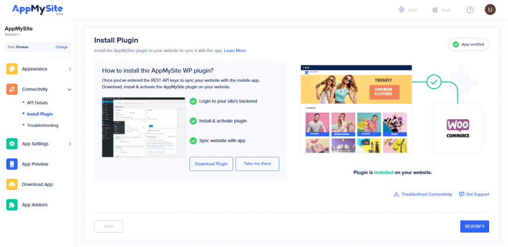 crea un'app mobile