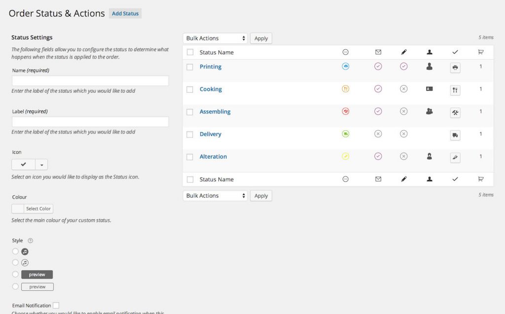 Plugin WooCommerce Custom Order Status Manager