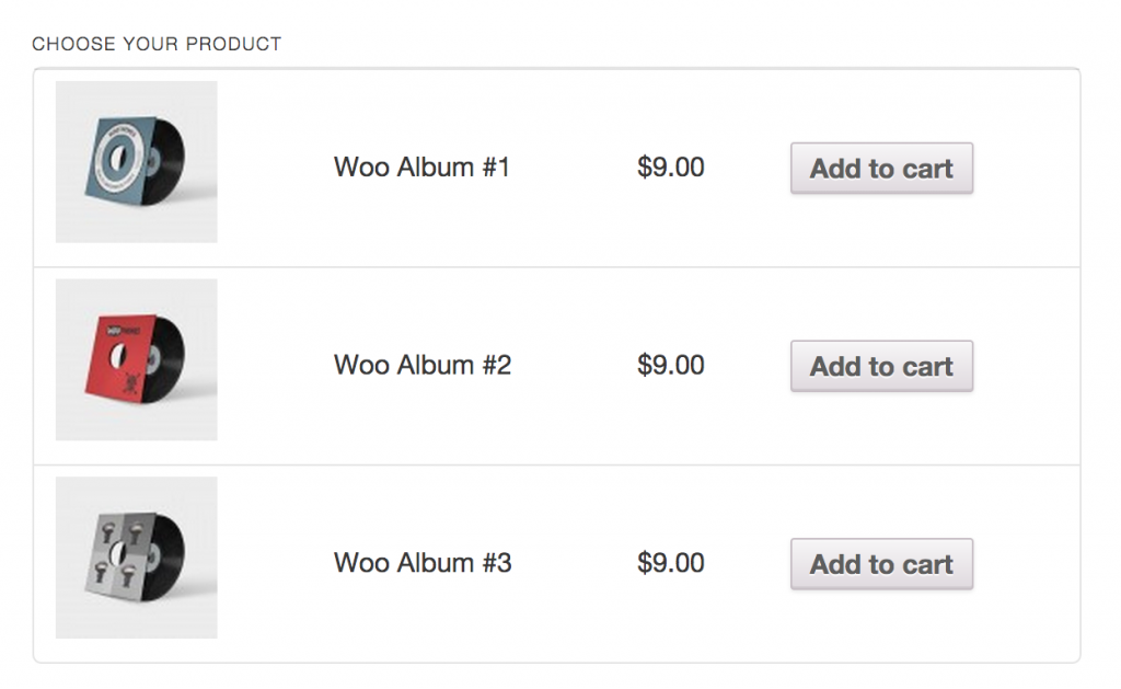 Plugin per le tabelle dei prodotti WooCommerce