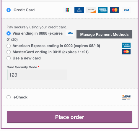 Plugins WooCommerce Authorize.net