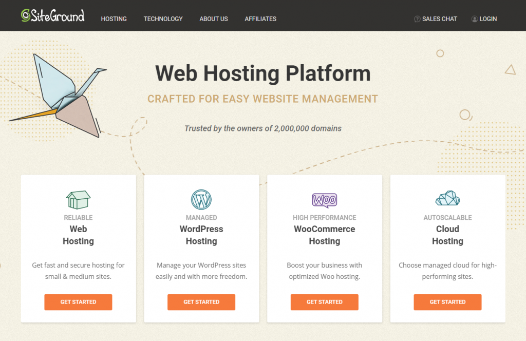 Ulasan hosting siteground