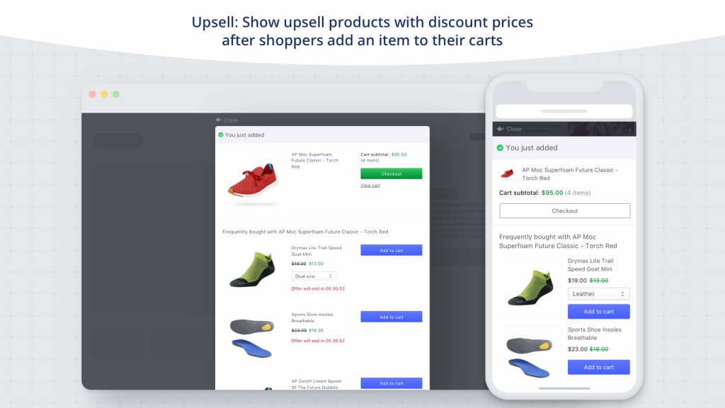 Pluginuri de vânzare încrucișată și upsell