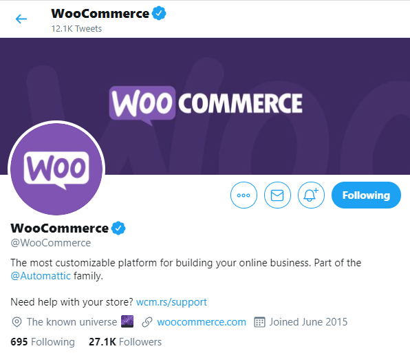 WordPress WooCommerce için Twitter Hesapları