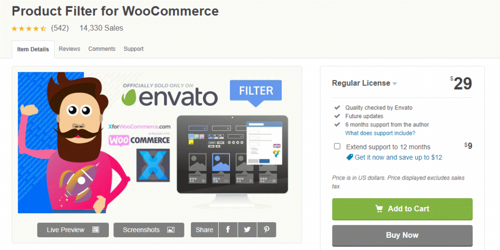 WooCommerce 제품 필터