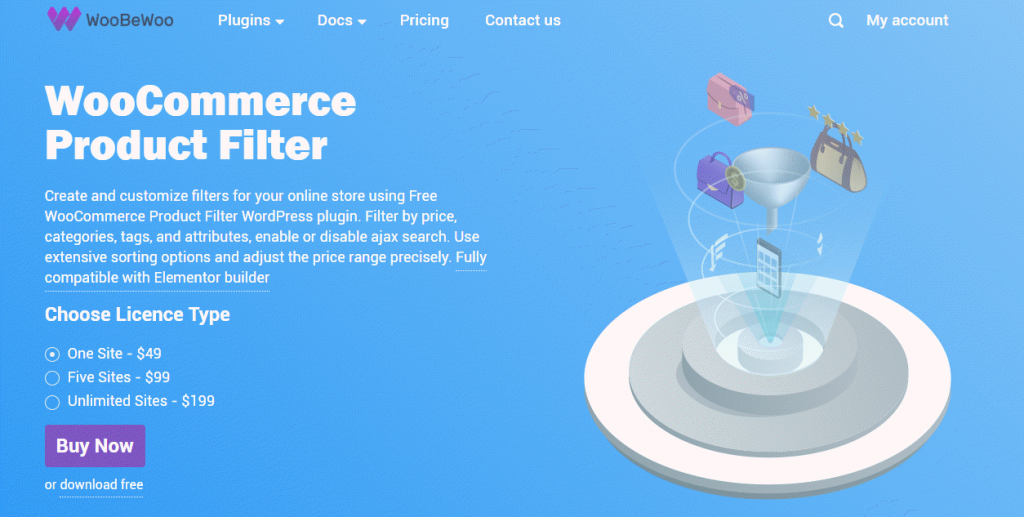 WooCommerce 제품 필터