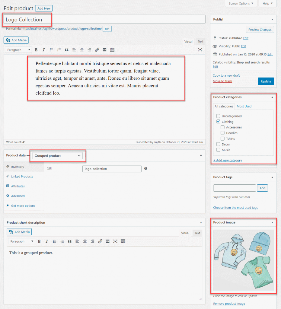 Produkt zgrupowany WooCommerce