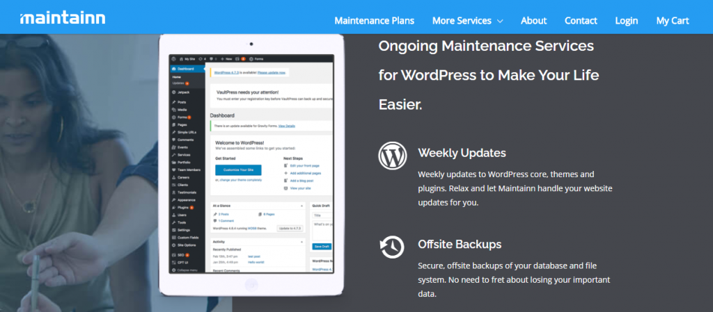 Proveedores de servicios de mantenimiento de WordPress