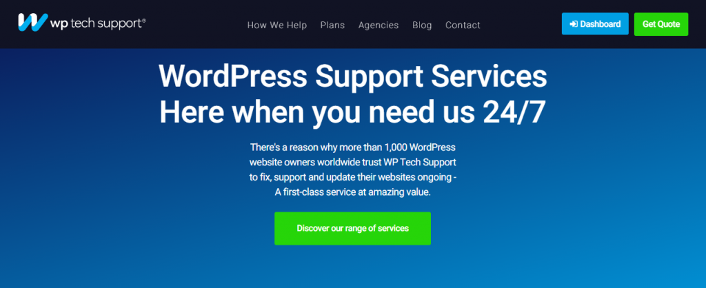 Proveedores de servicios de mantenimiento de WordPress