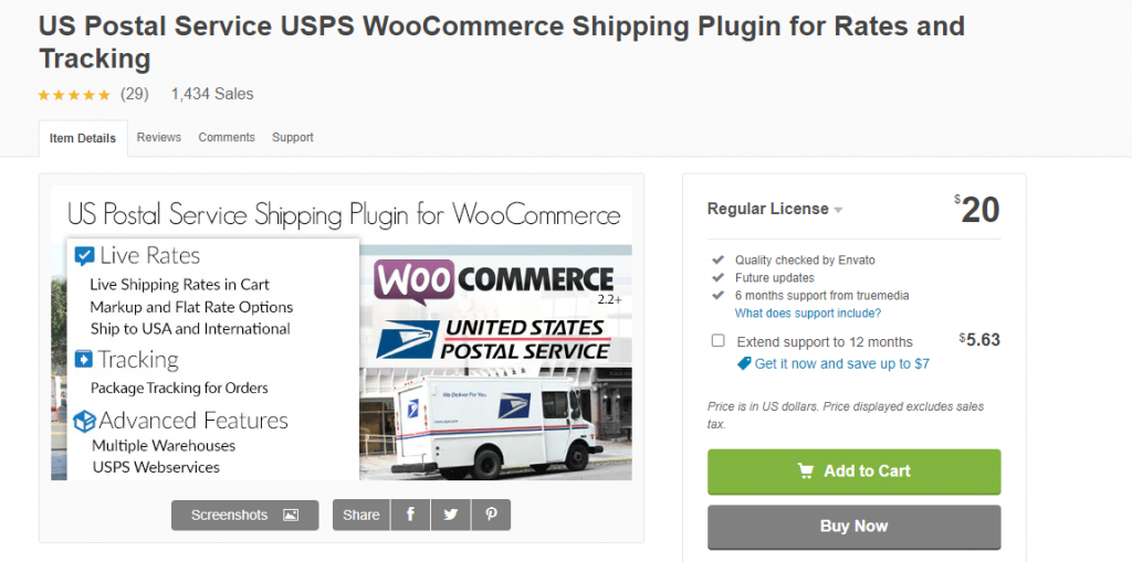 ปลั๊กอิน WooCommerce USPS