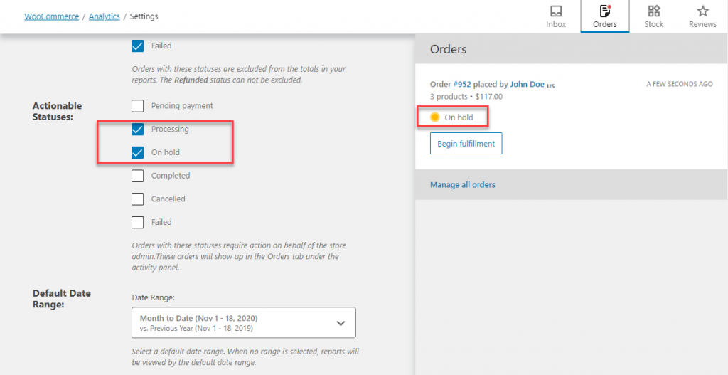 Analyse WooCommerce