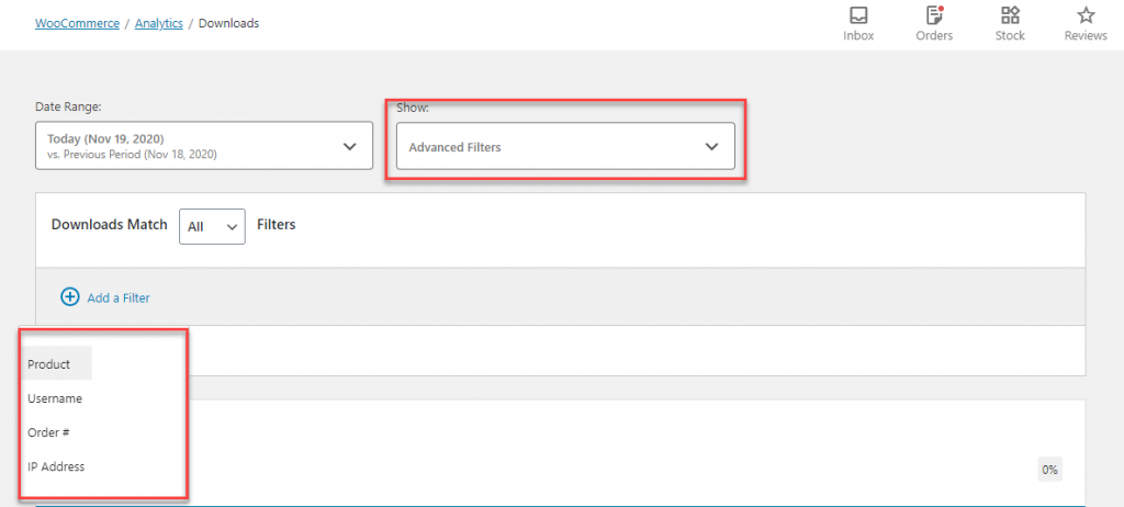 Analyse WooCommerce