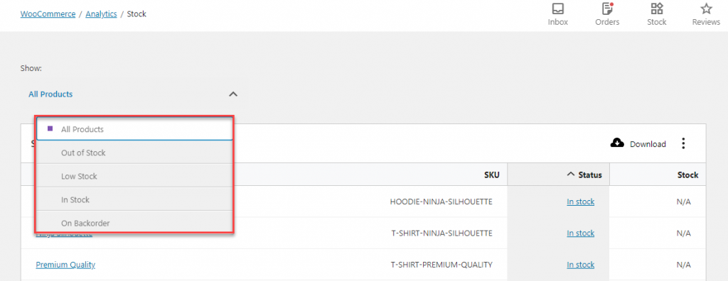Analyse WooCommerce