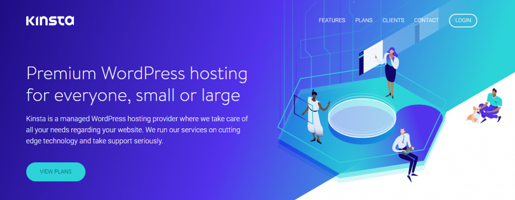 Kinsta、WordPress共有ホスティングサービスのスクリーンショット