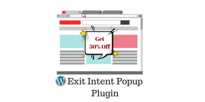 Выйти из плагина Intent Popup WordPress Exit Intent Popup plugin