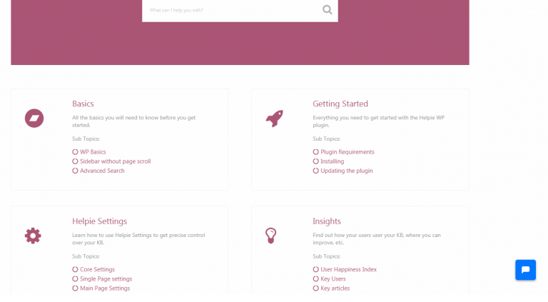 Plugin della Knowledge Base di Helpie per WordPress