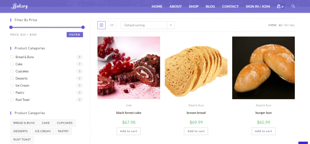 เทมเพลต WooCommerce