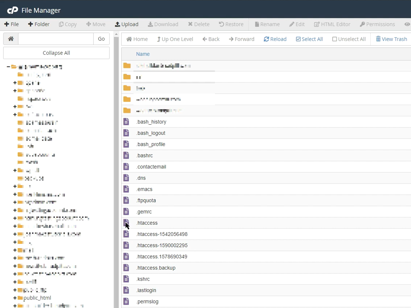 cpanel.htaccessファイル