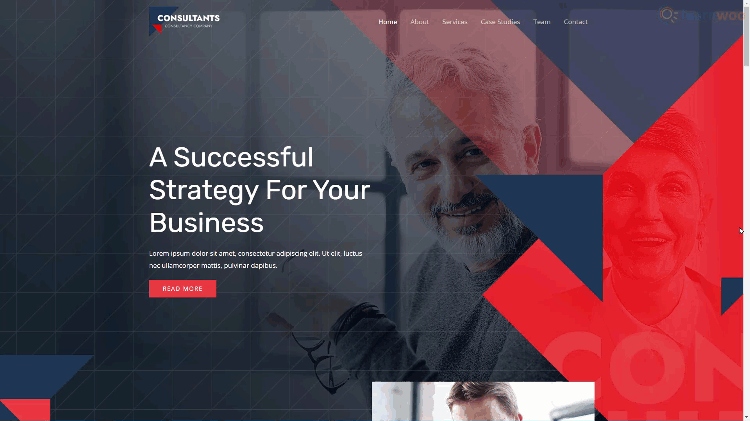 homepage del sito di consulenza online