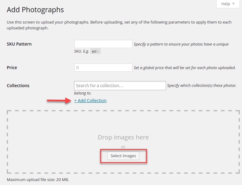 WooCommerce-Fotoseite