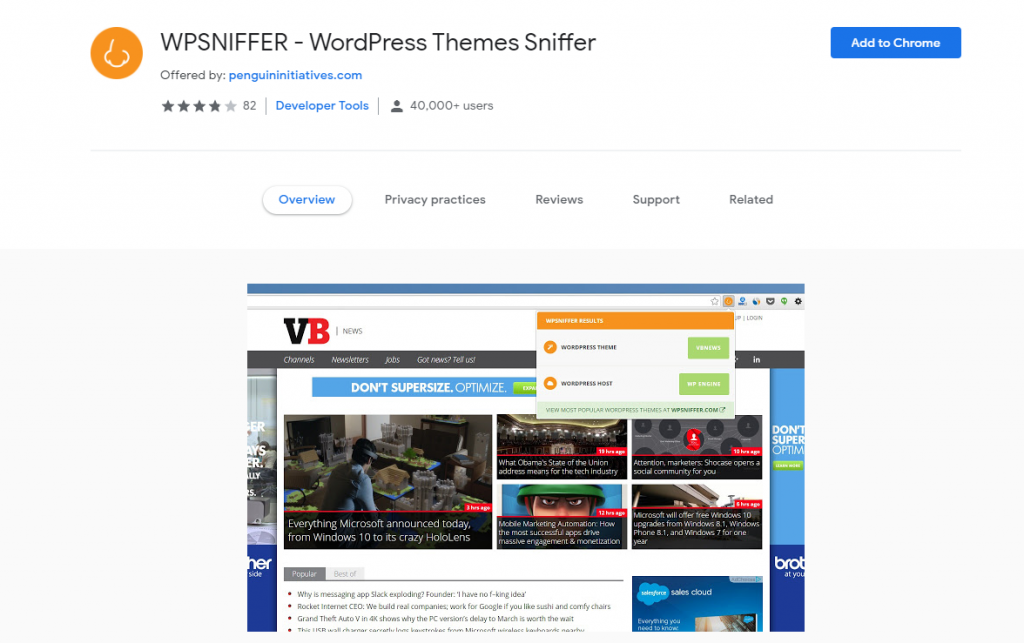 Site-uri cu detector de teme WordPress