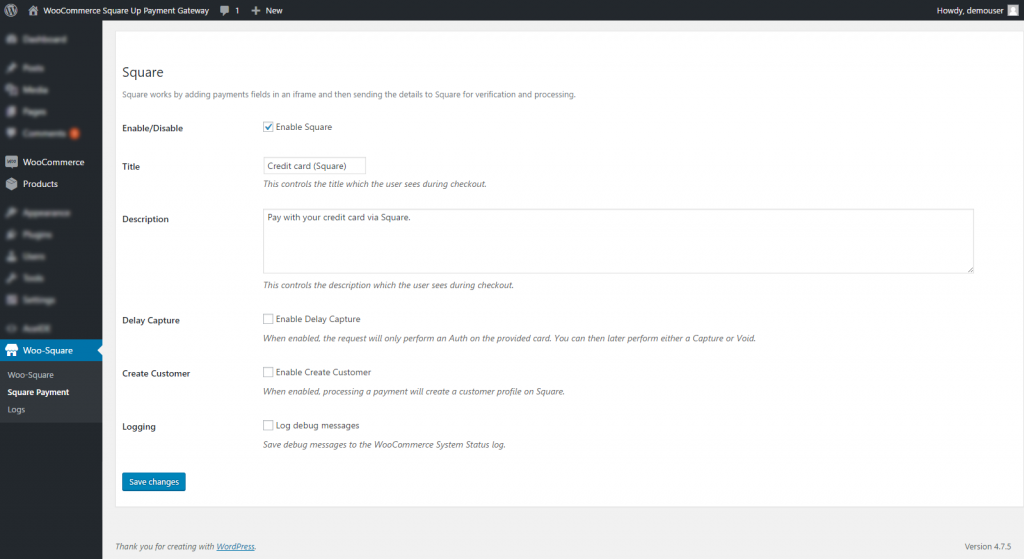 WooCommerce Square 插件