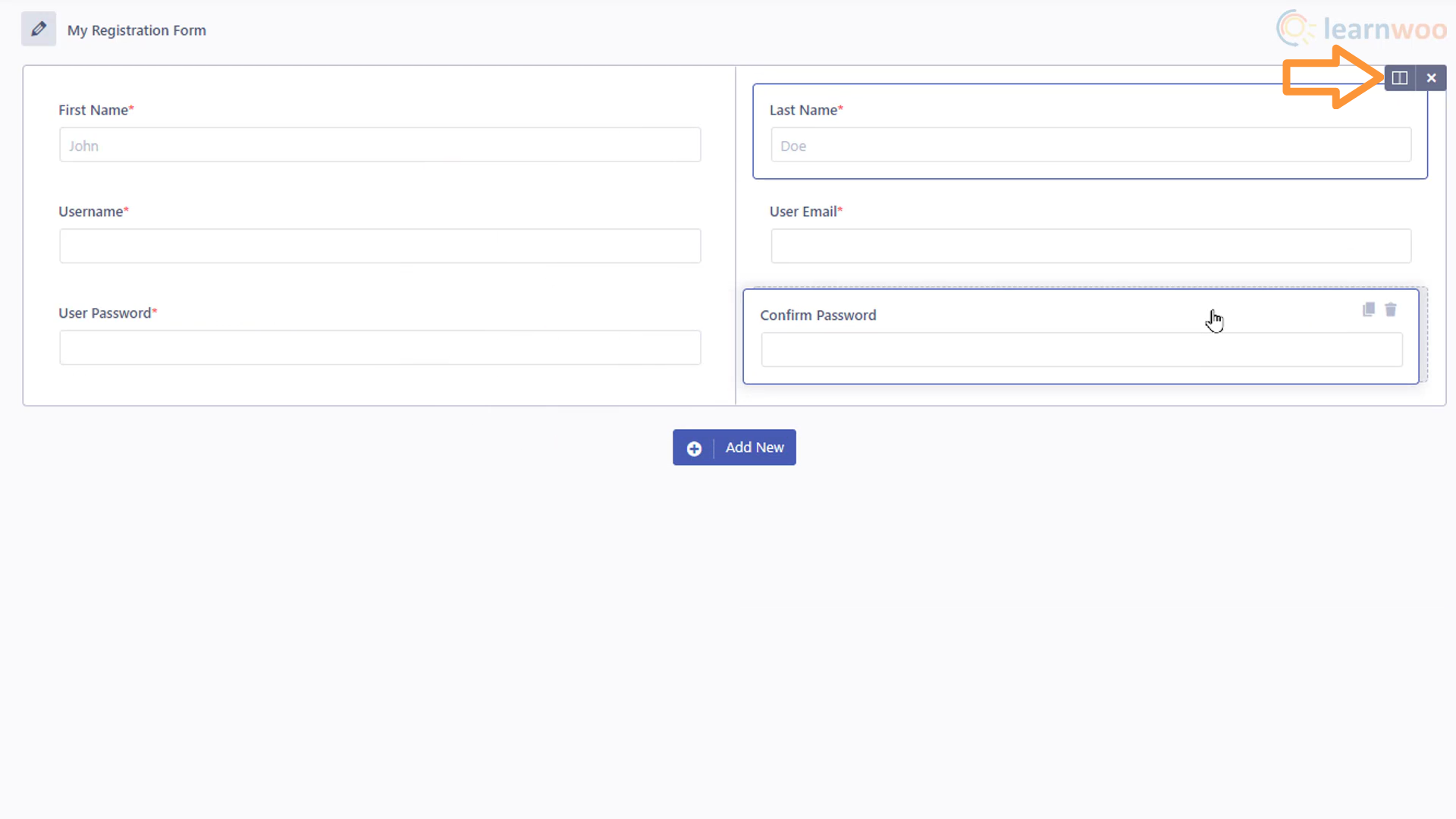 Creazione di un modulo di accesso e registrazione
