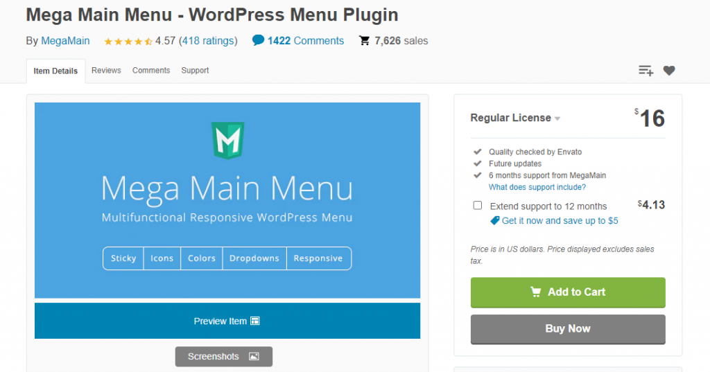 Pluginuri de meniu WordPress