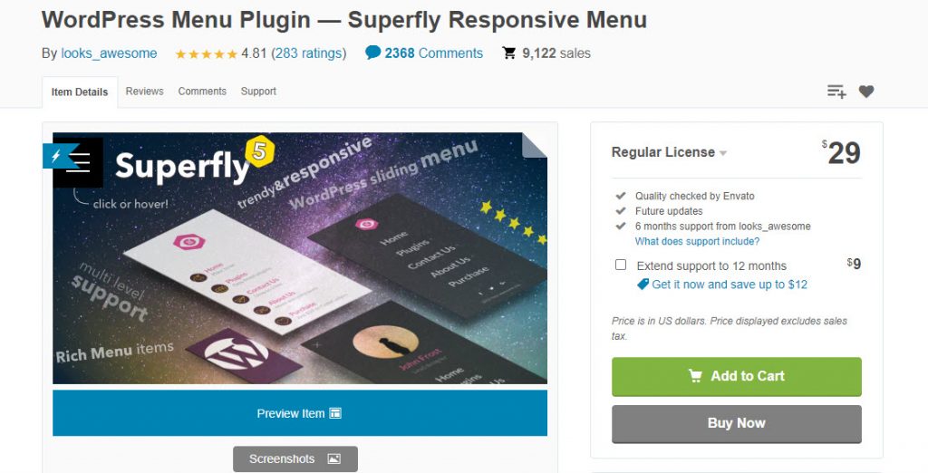 Pluginuri de meniu WordPress