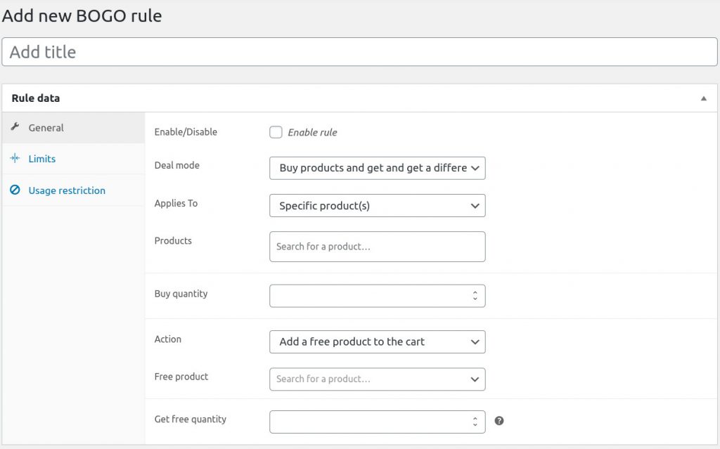 WooCommerce Acquista One Ottieni uno Plugin gratuiti