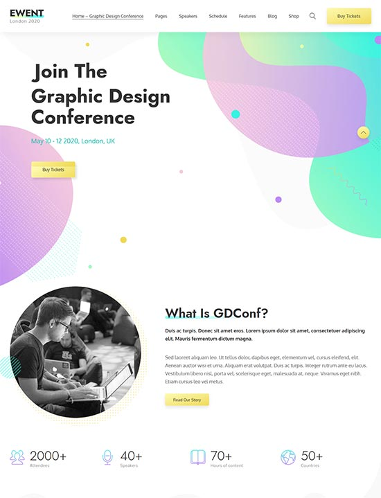 Temi WordPress per conferenze online
