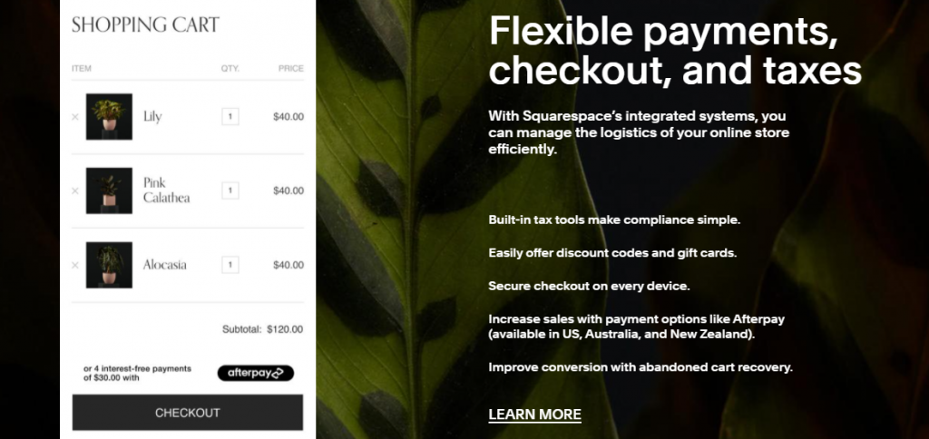 WooCommerce a Squarespace