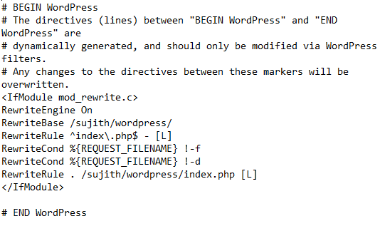 Fichier WordPress .htaccess