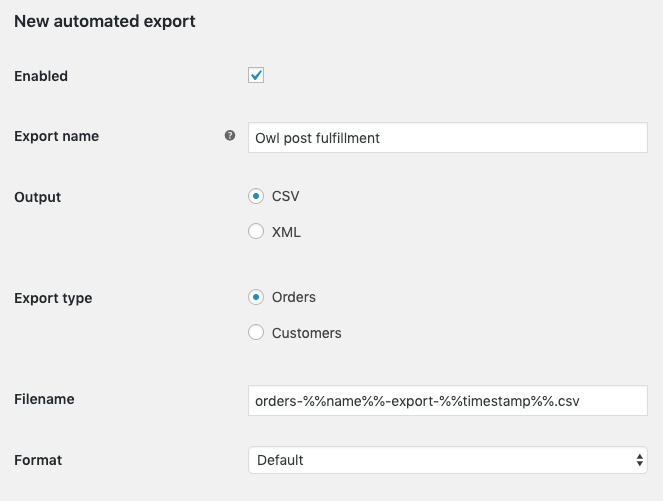 Esporta ordini in WooCommerce