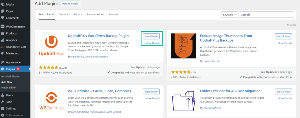 Updraftpls WordPress 备份插件安装。