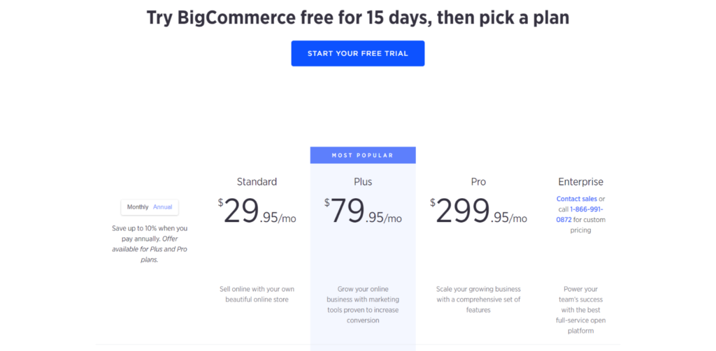 การกำหนดราคา BigCommerce