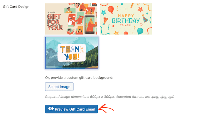 Gotowe projekty dla Twojej karty podarunkowej WooCommerce Ready-made designs for your WooCommerce gift card