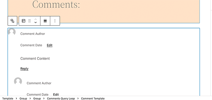 كتلة استعلام التعليق في WordPress 6.0 Comment Query Loop block in WordPress 6.0
