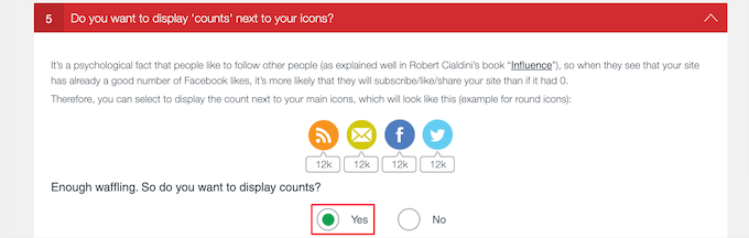 显示社交关注者数量 Display social follower counts