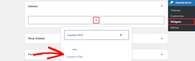 添加自定义 HTML 块 Add custom HTML block