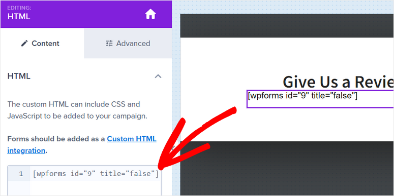 paste-wpforms-form-shortcode-in-html - IsItWP - Darmowy wykrywacz motywów WordPress