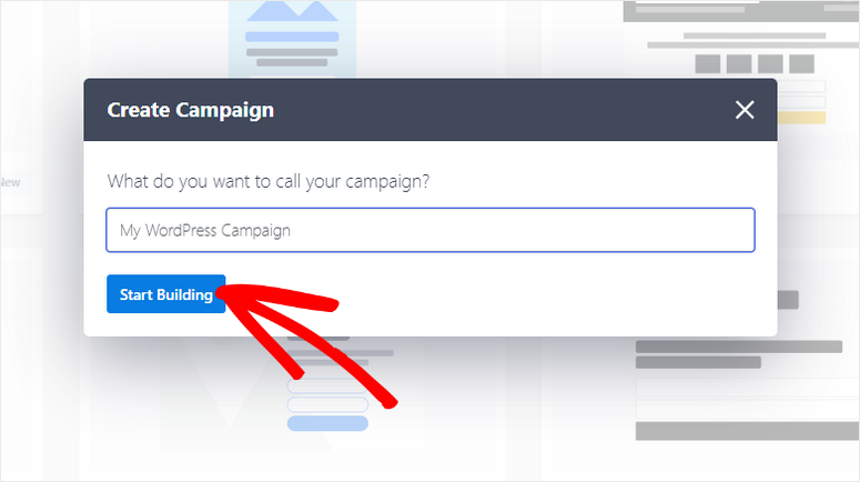 nazwij wyskakujące okienko kampanii - IsItWP - Darmowy wykrywacz motywów WordPress name your campaign popup