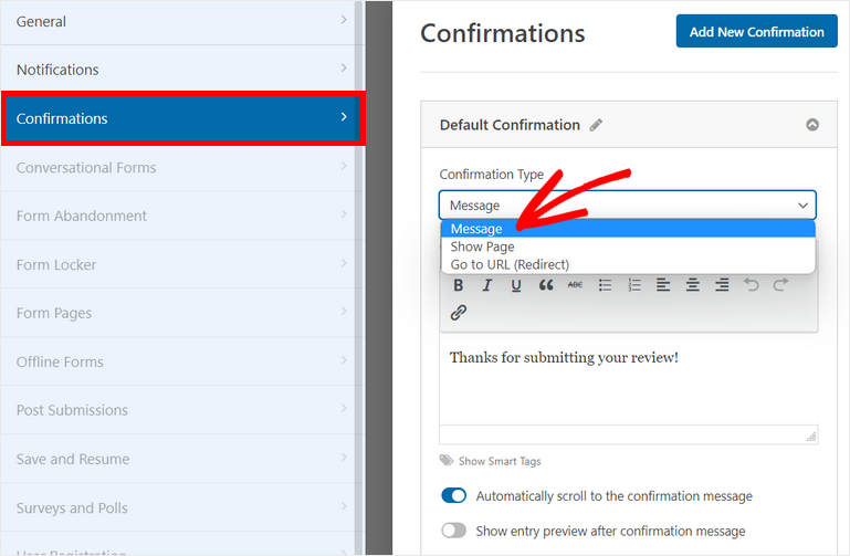 wiadomość potwierdzająca - IsItWP - Darmowy wykrywacz motywów WordPress confirmation message