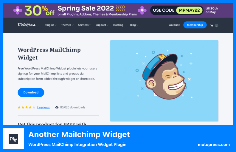Kolejna wtyczka widżetu Mailchimp — wtyczka WordPress integrująca widżet MailChimp