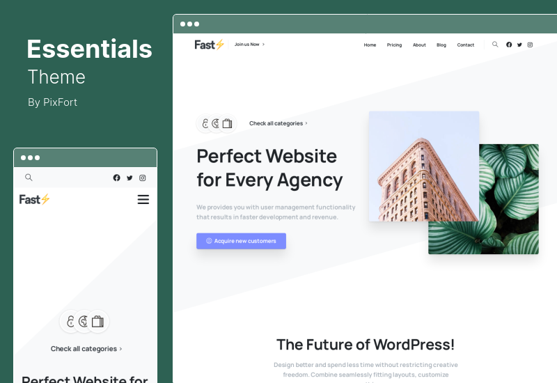 Essentials Theme — многоцелевая тема WordPress