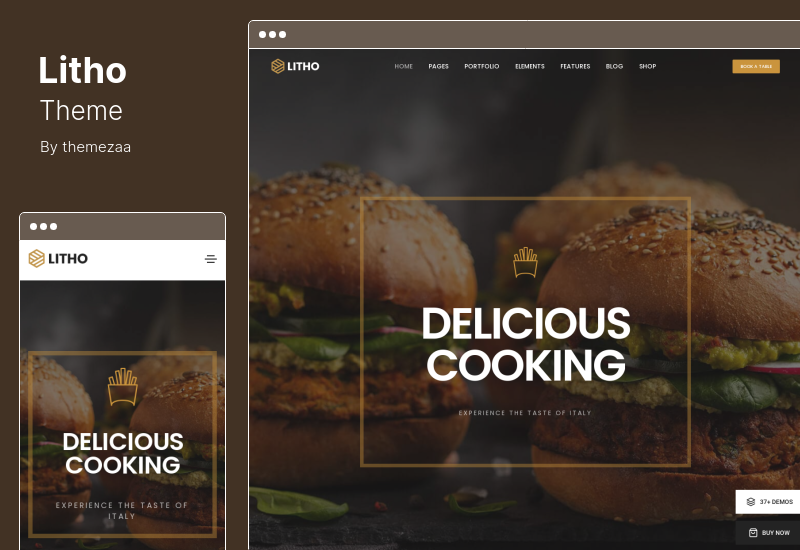 Litho Theme — многоцелевая тема WordPress Elementor