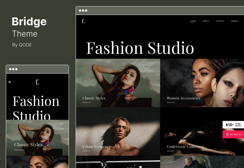 Bridge Theme — креативная многоцелевая тема WordPress
